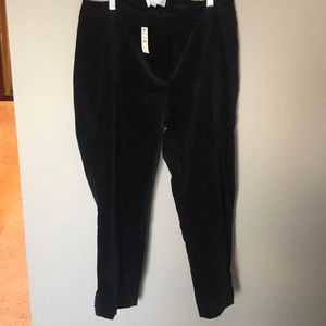 Talbots Black Velvet Pants, size 14WP